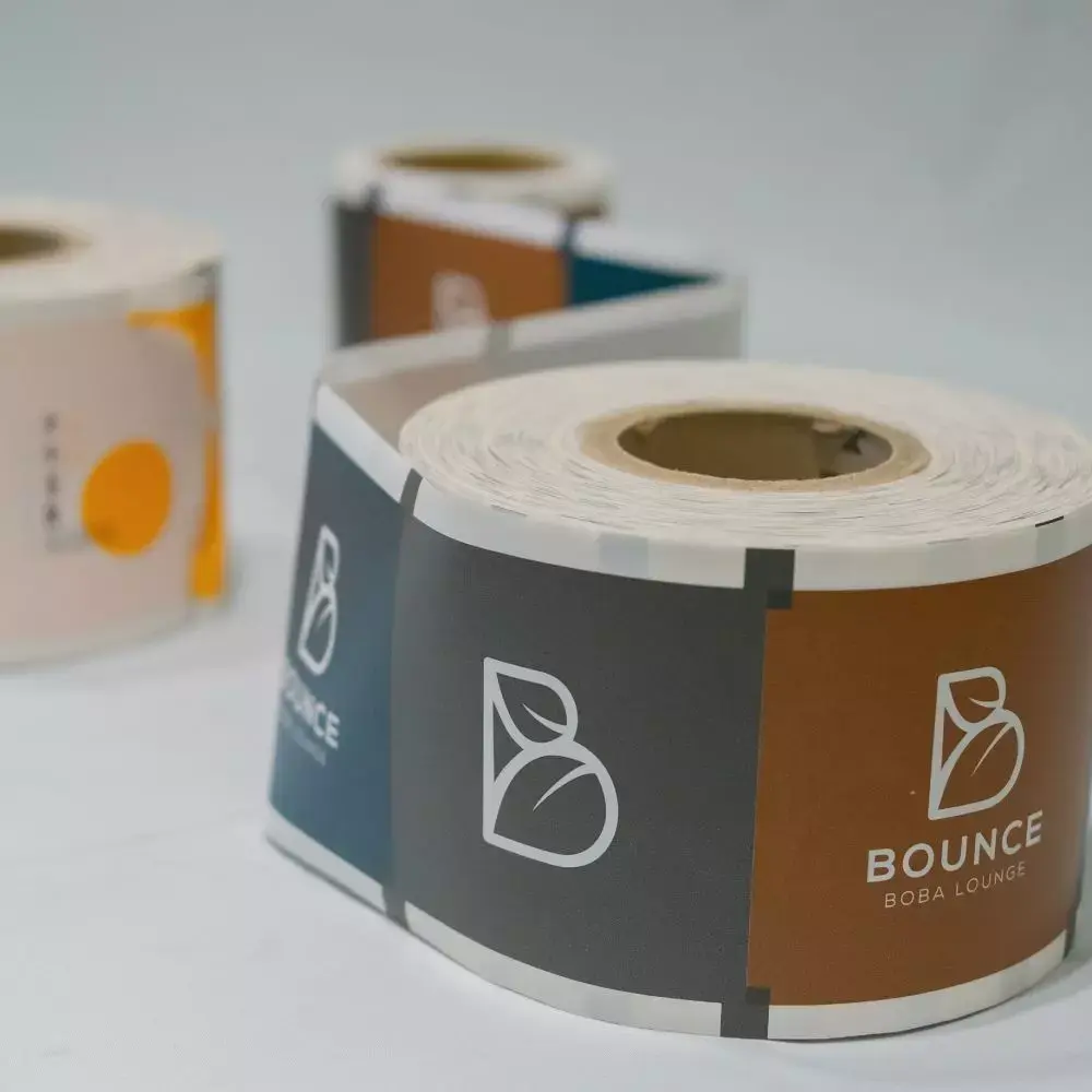 Trưng bày màng niêm phong logo tùy chỉnh