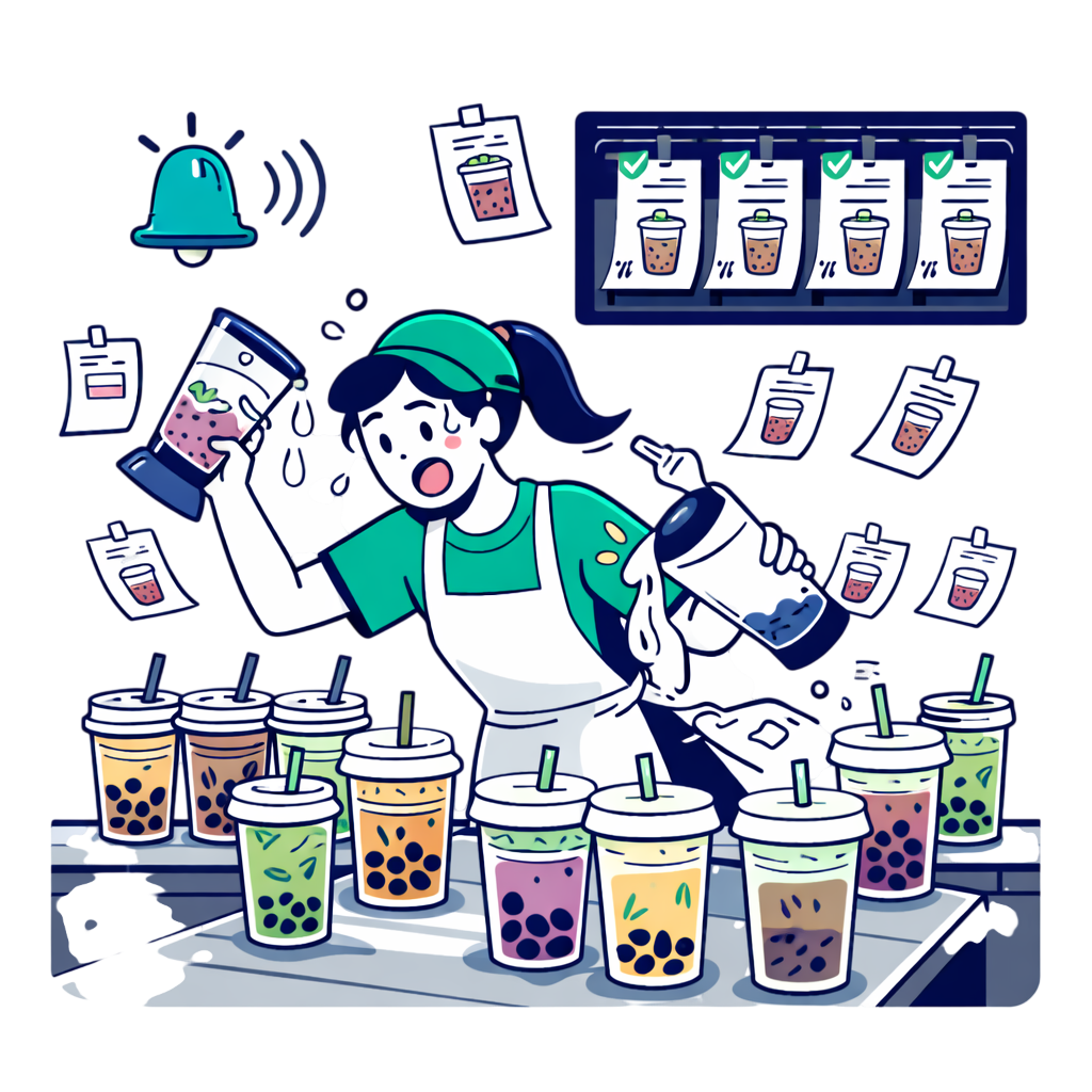 [Hình minh họa quầy bar đông đúc]